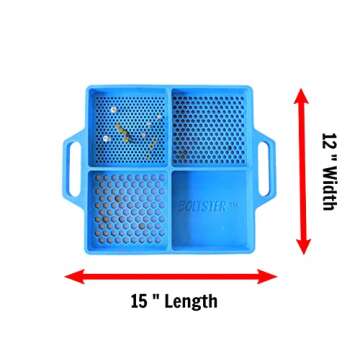 Boltster Tray | Mechanic Tools | Silicone Bolt, Nut, and Bit Organizer | Flexible Rubber with Handle