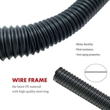 Upgraded Gutter Downspout Extensions Flexible, No Dig Catch Basin Downspout Extension with Leak-Proof Splash Block Kit,Extendable from 1.34’ to 5.1’