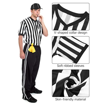 SOMSOC Referee Costume Set for Sports Events and Cosplay