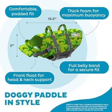 Outward Hound Granby Splash Camo Dog Life Jacket Medium