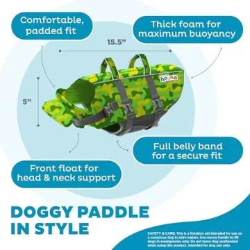 Outward Hound Granby Splash Camo Dog Life Jacket Medium