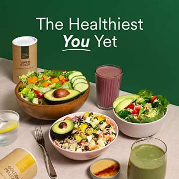 Your Super Detox Bundle – 5 Day Organic Superfood Powder Bundle with Essential Vitamins and Minera...