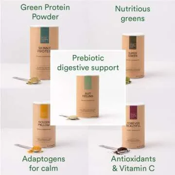 Your Super Detox Bundle – 5 Day Organic Superfood Powder Bundle with Essential Vitamins and Minerals for Nutritious Digestive Health and Immune Support (5 Mixes)