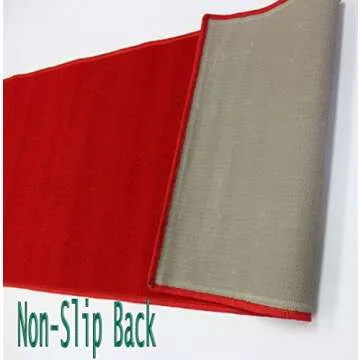 Mybecca Royal Red Carpet Aisle Runner 2 x 10 ft (1.8ft x 10 ft) 21.6in x 120in High Class VIP Quality for Parties, Celebrity-Feel Events, Wedding and Ceremony