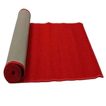 Mybecca Royal Red Carpet Aisle Runner 2 x 10 ft (1.8ft x 10 ft) 21.6in x 120in High Class VIP Quality for Parties, Celebrity-Feel Events, Wedding and Ceremony