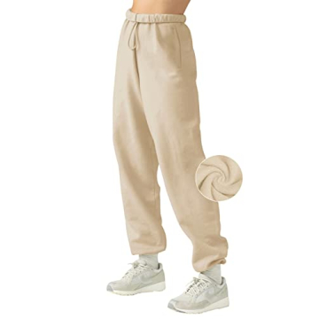 LASLULU Womens Joggers Fleece Lined Sweatpants Loose Athletic Pants Fall Workout Running Sweat Pants...