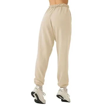 LASLULU Women's Fleece Lined Joggers for Winter Comfort