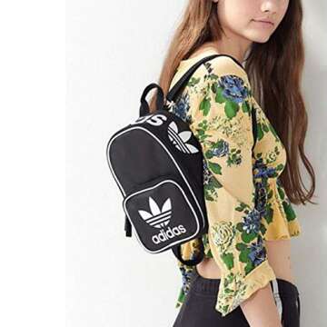 adidas Originals Women's Santiago Mini Backpack, Black, One Size
