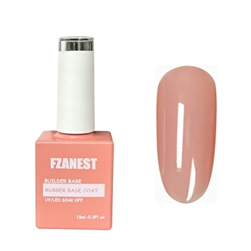 FZANEST Nude Rubber Nail Base Gel - Strengthener & UV/LED Base Coat
