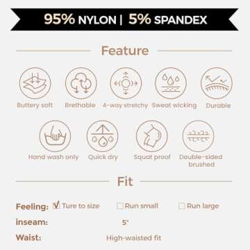 Aoxjox Booty Workout Biker Shorts for Women Tummy Control High Waisted Hidden Scrunch Athletic Running Yoga Short 5" (Blue Elixir, Small)