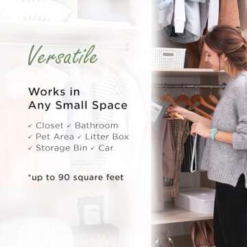 Moso Natural Air Purifying Bag 200g | Premium Bamboo Charcoal Odor Absorber for Home & Car | Closet Odor Eliminator, Small Room Deodorizer & Car Air Freshener | Long Lasting Charcoal Bags Cover 90sqft