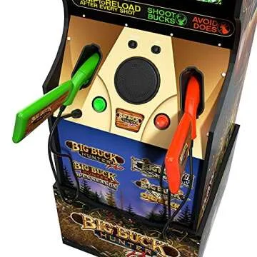 Arcade1Up Big Buck Hunter Pro Arcade Gaming Cabinet with Riser and Tin Sign