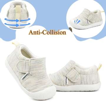 OAISNIT Baby Boys Girls Sneakers Anti Slip Lightweight Soft Toddler First Walkers for Walking Running