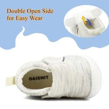 OAISNIT Baby Boys Girls Sneakers Anti Slip Lightweight Soft Toddler First Walkers for Walking Running
