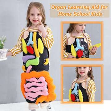 Vocheer 3D Organ Apron for Montessori Anatomy Learning