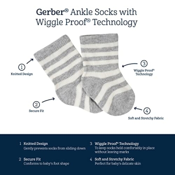 Gerber Unisex Baby 12-Pair Sock Bundle for Newborns