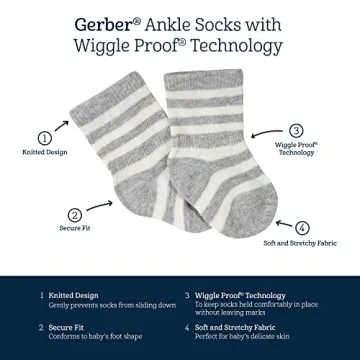Gerber Unisex Baby 12-Pair Sock Bundle for Newborns