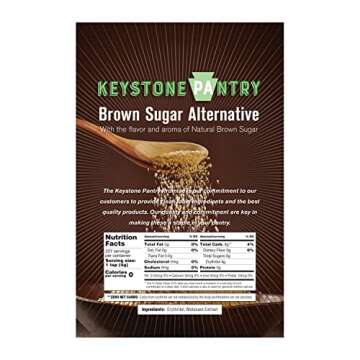 Keystone Pantry Sugar-Free Brown Sugar Substitute – 2 LB Bag – Naturally Sweetened with Erythrit...
