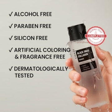 Coxir Black Snail Collagen Toner - Hydrating Essence for Youthful Skin