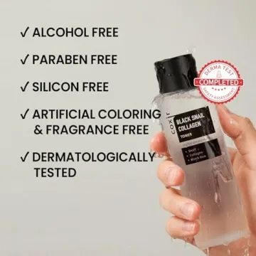 Coxir Black Snail Collagen Toner - Hydrating Essence for Youthful Skin