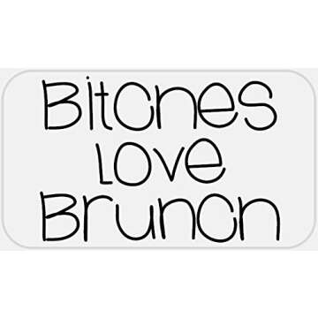 Bitches Love Brunch - 100 Stickers Pack 2.25 x 1.25 inches - Sunday Brunching