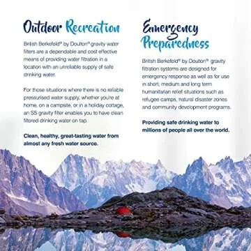 Doulton W9361122 Gravity Water Filter System Stainless Steel with 4x Super Sterasyl Candle Filters