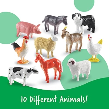 Farm Animal Counters Set - 60 Pieces for Educational Fun