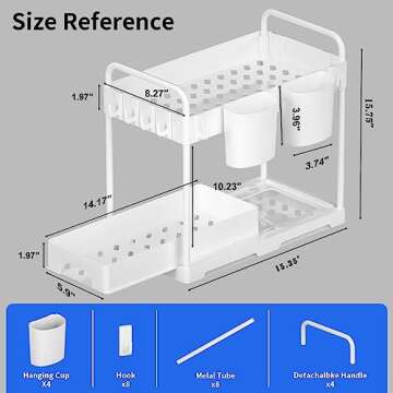 USFU Under Sink Organizers for Efficient Storage Solutions