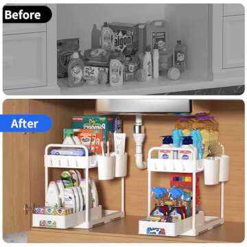 USFU Under Sink Organizers for Efficient Storage Solutions