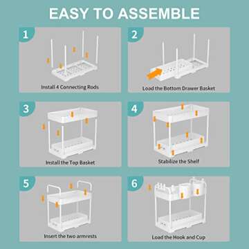 USFU Under Sink Organizers for Efficient Storage Solutions