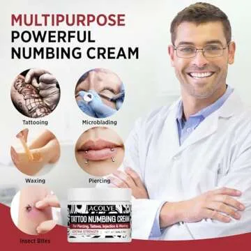 Tattoo Numbing Cream Extra Strength - 6 Hours Maximum Strength (1.7 Ounce (Pack of 1))