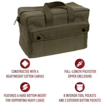 Rothco Mechanic's Tool Bag - Heavy-Duty and Organized