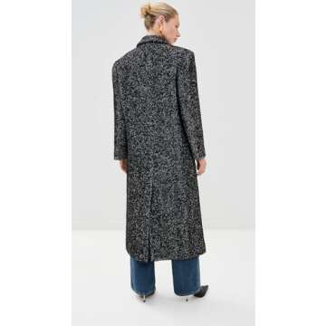 Stylish ANINE BING Quinn Coat for Women - Tweed Fashion