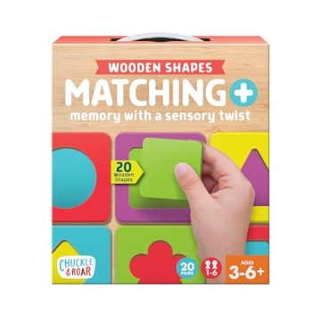 Chuckle & Roar Matching+ Wooden Shapes for Skills Development