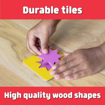 Chuckle & Roar Matching+ Wooden Shapes for Skills Development