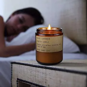 Amber Lavender Scented Candles - Eco-Friendly & Chic Gift Set
