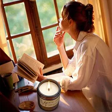 Amber Lavender Scented Candles - Eco-Friendly & Chic Gift Set
