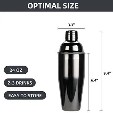Premium Cocktail Shaker Bartender Kit 24 Ounce