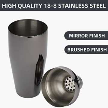 Premium Cocktail Shaker Bartender Kit 24 Ounce
