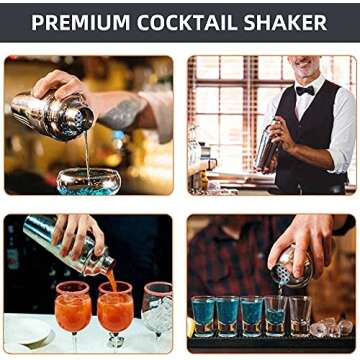 Premium Cocktail Shaker Bartender Kit 24 Ounce