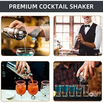 Premium Cocktail Shaker Bartender Kit 24 Ounce