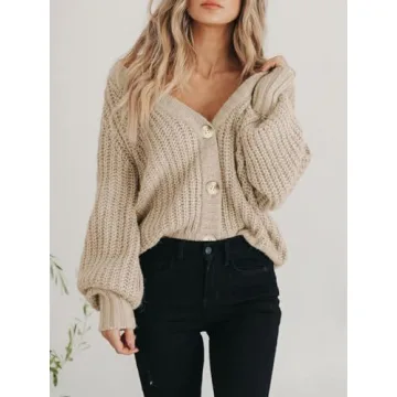 Cozy PRETTYGARDEN Chunky Knit Open Front Cardigan