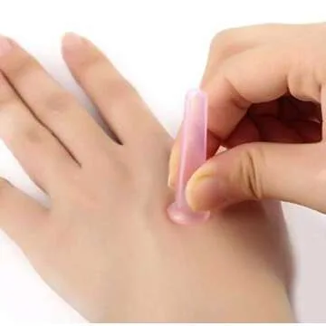 LASSUM 4 Pieces Facial Cupping Therapy Set Anti Cellulite Silicone Vacuum Cupping Cups for Face and Eye Cupping Massage (2 Small + 2 Large)