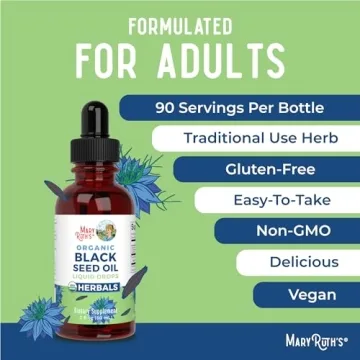 MaryRuth Organics Black Seed Oil Drops for Immune Support