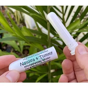 Urban ReLeaf NAUSEA & TUMMY Aromatherapy Inhaler! Relief Car, Morning Sickness, Chemo Queasiness, Bad Belly, Migraine Quease, Medication illness! Inhale Deeply for fast relief. 100% Natural, Drug Free