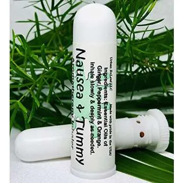 Urban ReLeaf NAUSEA & TUMMY Aromatherapy Inhaler! Relief Car, Morning Sickness, Chemo Queasiness, Bad Belly, Migraine Quease, Medication illness! Inhale Deeply for fast relief. 100% Natural, Drug Free