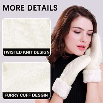 Cozy Women's Winter Gloves with Warm Lining - 11 Colors