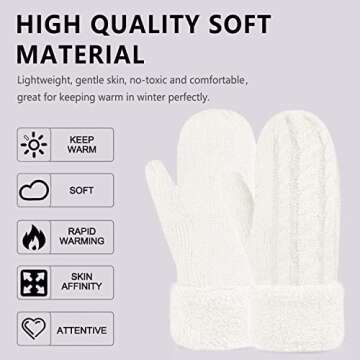 Cozy Women's Winter Gloves with Warm Lining - 11 Colors