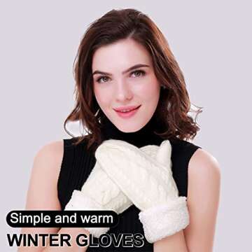 Cozy Women's Winter Gloves with Warm Lining - 11 Colors