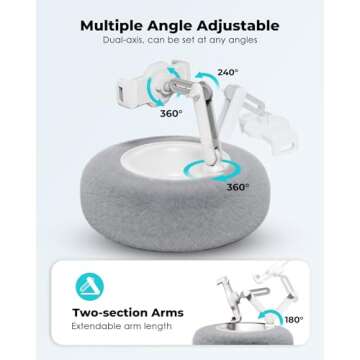 Viozon Tablet Stand Pillow for All Phones and Tablets